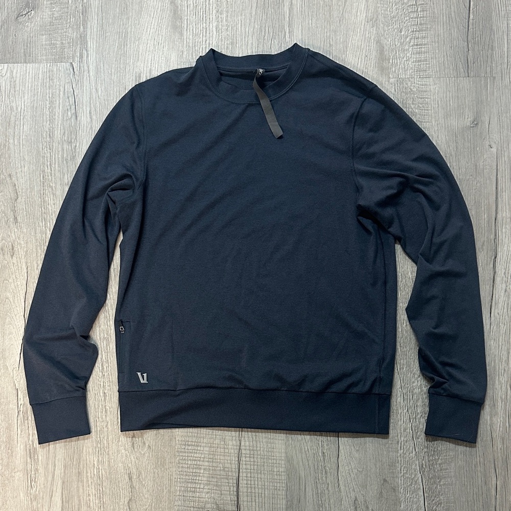 Vuori Charcoal Crewneck Top | Small